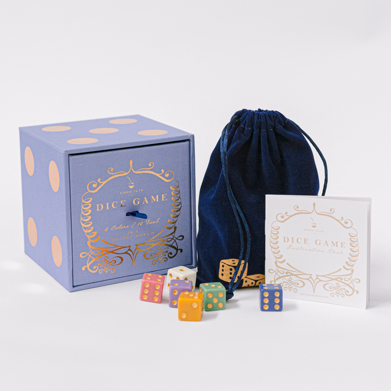 Luxe 60 Piece Dice Set with Game Booklet