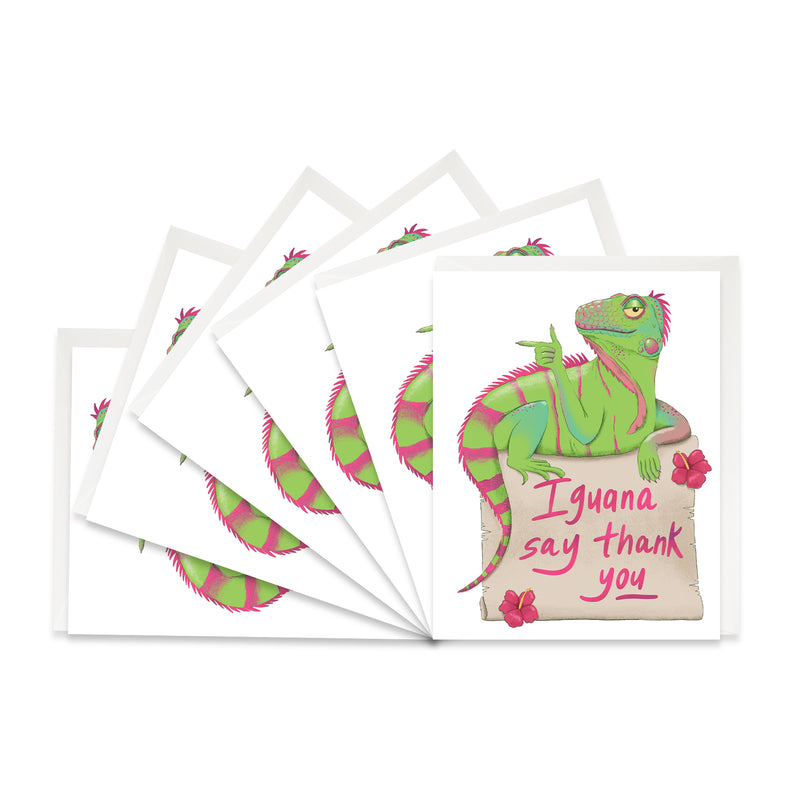 Iguana Say Thank You - Boxed Set of Six