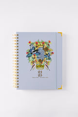 2025 Enchanted Birds 17-Month Weekly Large Spiral Planner