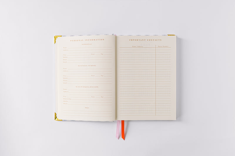 2025 Spring Stripe 17-Month Weekly Medium Bound Planner