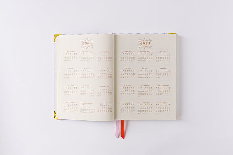 2025 Spring Stripe 17-Month Weekly Medium Bound Planner