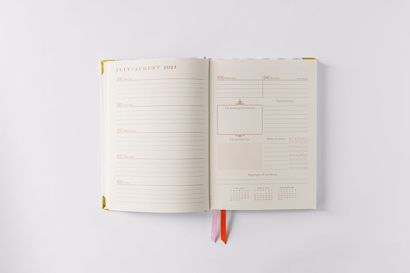 2025 Spring Stripe 17-Month Weekly Medium Bound Planner