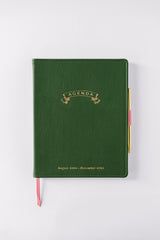 2025 Banner Agenda 17-Month Weekly Vegan Leather Bound Planner