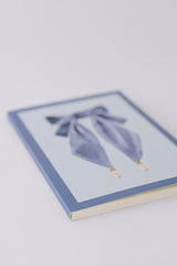 Parisian Blue Antique Bows Softcover Notebook