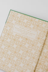 Folk Pattern Hardcover Notebook - Viridian Green