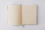 Folk Pattern Hardcover Notebook - Viridian Green