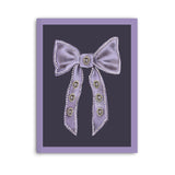 Amethyst Antique Bows Softcover Notebook