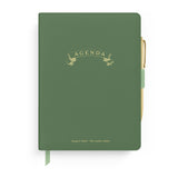 2025 Banner Agenda 17-Month Weekly Vegan Leather Bound Planner